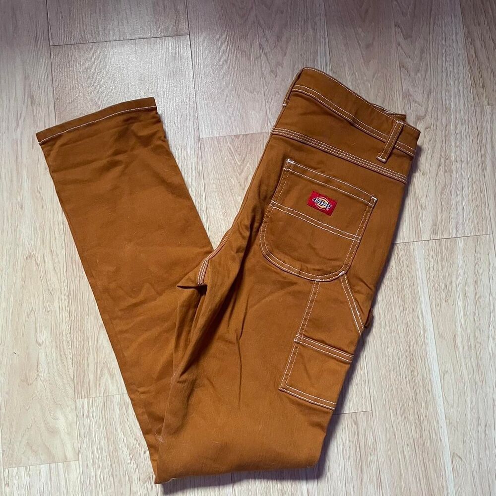 Dickies Women's Orange and Tan Trousers - Picture 1 of 2